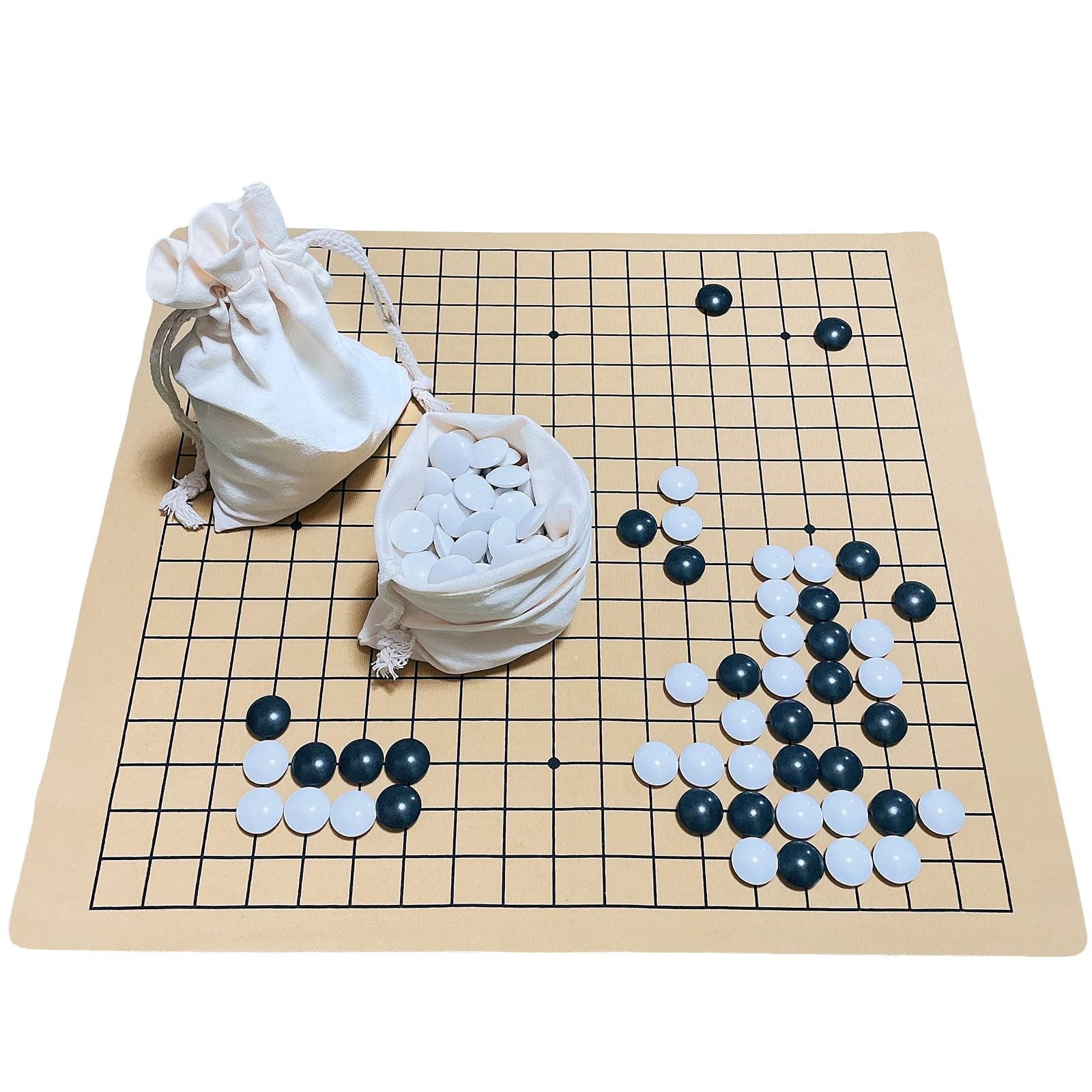 Amazon | 囲碁 セット （ 碁石 囲碁盤 ） 碁石 : 厚み約9.2mm（33号