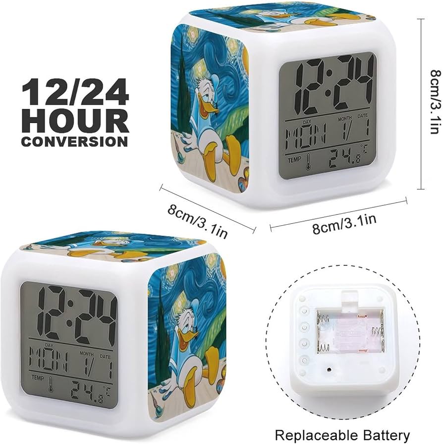 Amazon.co.jp: ドナルドダック 目覚まし時計 アナログ 大音量 アラーム