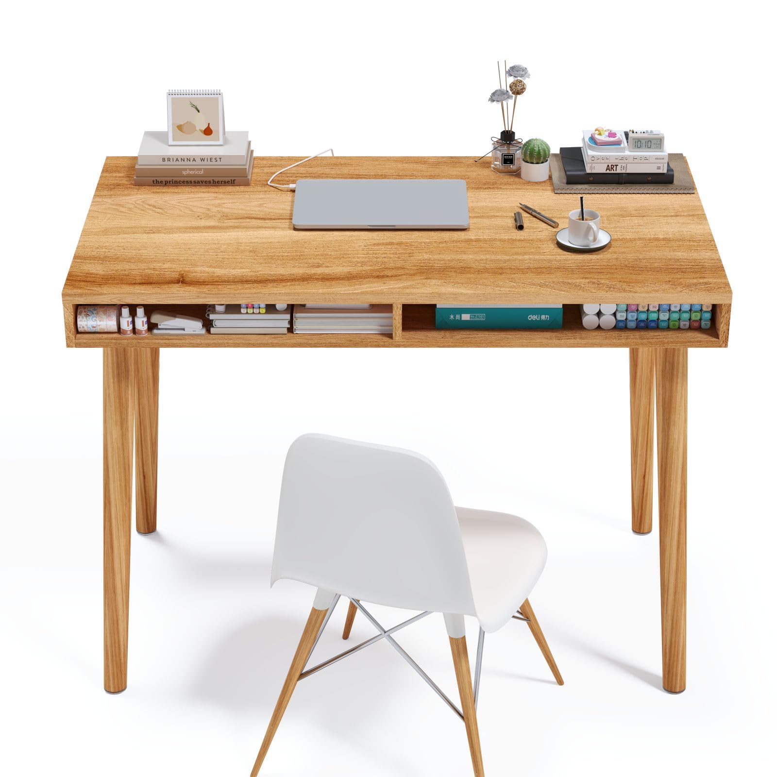 Amazon | ZXD 幅100cmデスク パソコンデスク 勉強机 木製 机 PCデスク