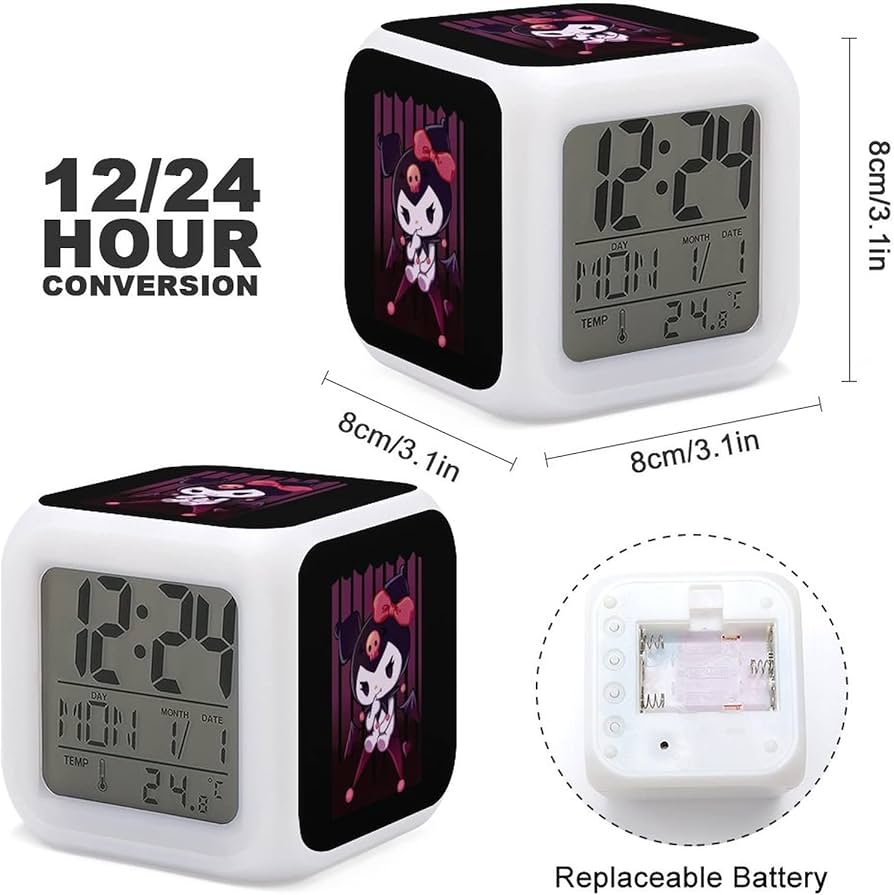 Amazon.co.jp: クロミ ちゃん目覚まし時計 アナログ 大音量 アラーム