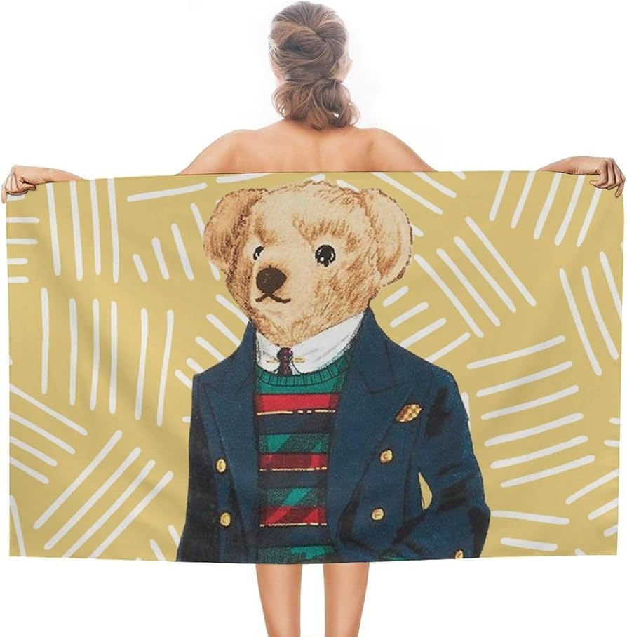 Amazon｜Polo クマちゃんバスタオル大判フェイスタオル上品 ふわふわ