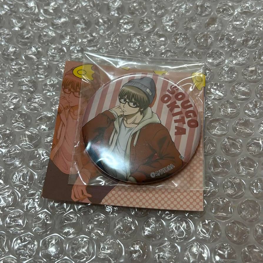 Amazon.co.jp: 銀魂 JINS 缶バッジ 描き下ろし 沖田 総悟 : ホビー