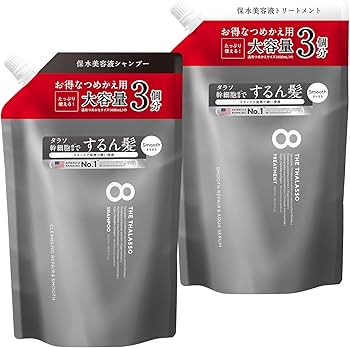 Amazon | 大容量 エイトザタラソ スムース 美容液シャンプー