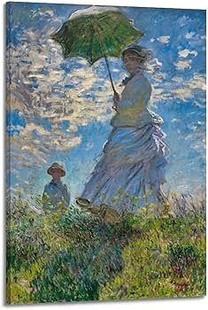 Amazon.co.jp: Claude Monetクロード・モネ(日傘をさす女-モネ夫人と