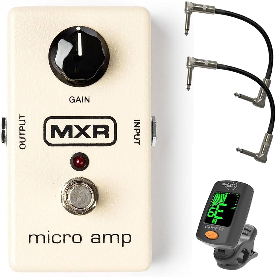 Amazon.com: MXR M133 Micro Amp Booster Effects Pedal - Bundle with