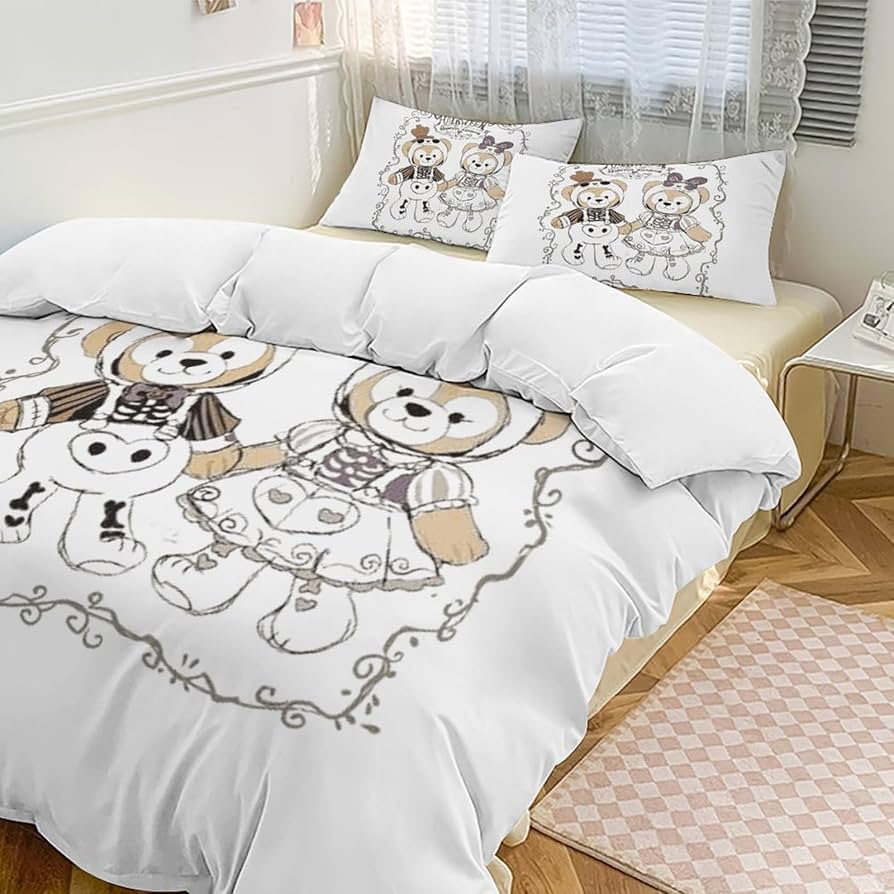 Amazon｜ダッフィー フレンズ ベッド3点セット 布団カバー シングル 3