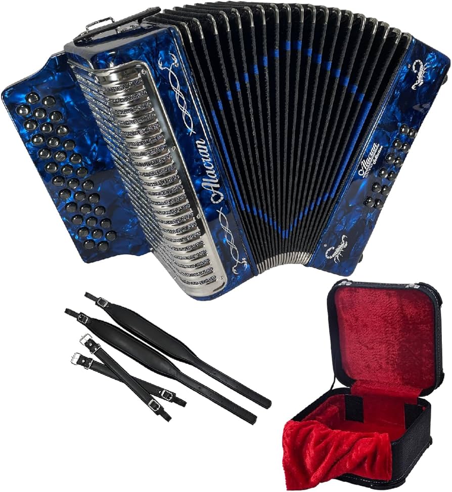 Amazon.com: Alacran NAL3412 DLX Accordion Outfit: 34 Button, 12