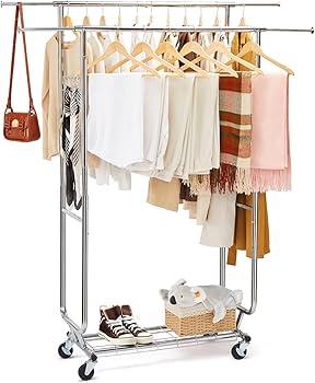 Amazon｜HOKEEPER ハンガーラック パイプハンガーラック 耐荷重150KG