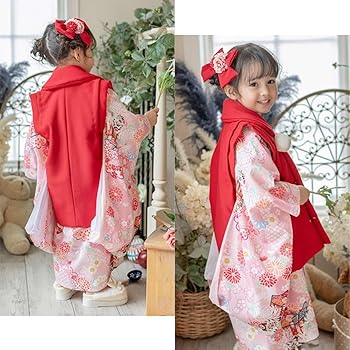 Amazon | [キャサリンコテージ]七五三 女の子 被布セット 3歳用 着物