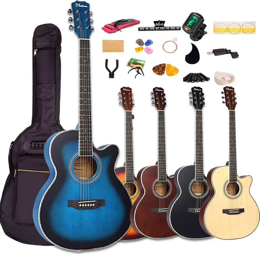 Amazon | Mademu アコースティックギター 初心者セット カッタウェイ