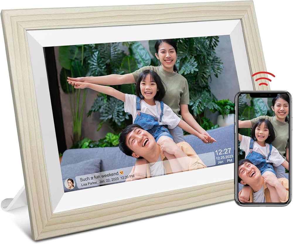 Amazon | 32GBのWiFiデジタルフォトフレーム、10.1インチのスマート