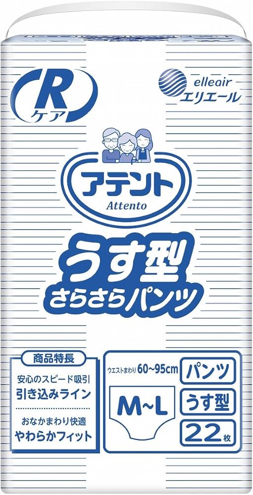 Amazon | 大王製紙 アテント Rケア うす型さらさらパンツ M～Lサイズ