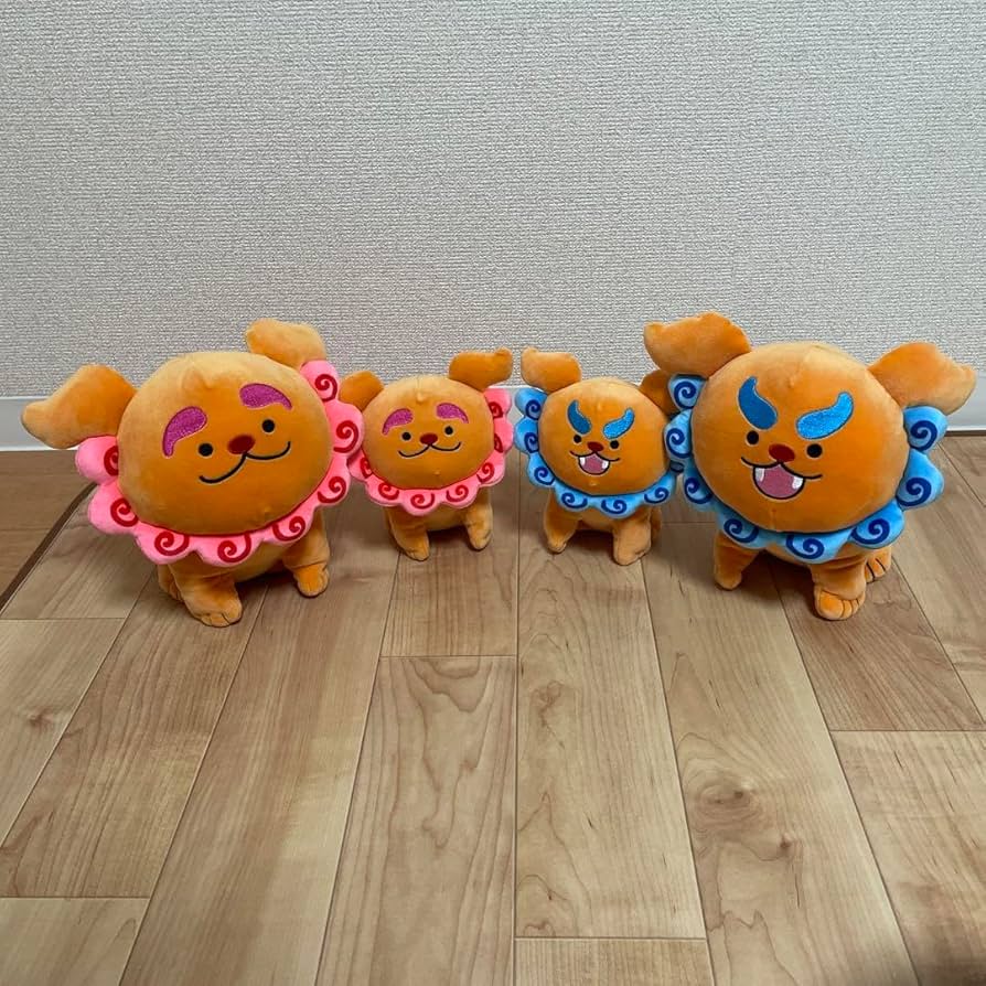 Amazon.co.jp: 沖縄物産展 シーサー ぬいぐるみくじ 4品セット : おもちゃ