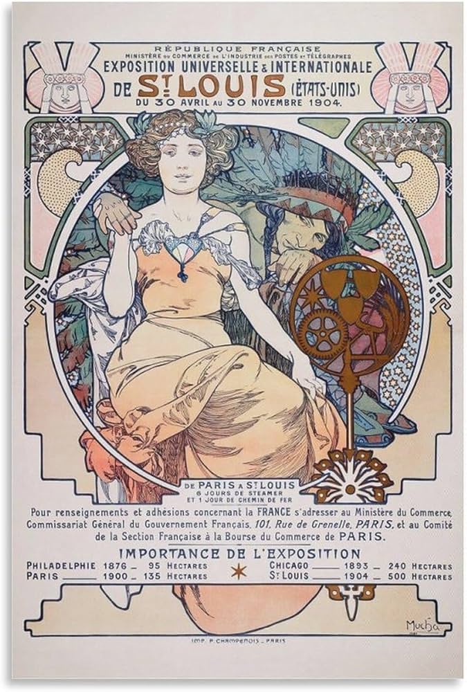 Amazon.co.jp: イラストレーター、画家ポスターAlphonse Mucha