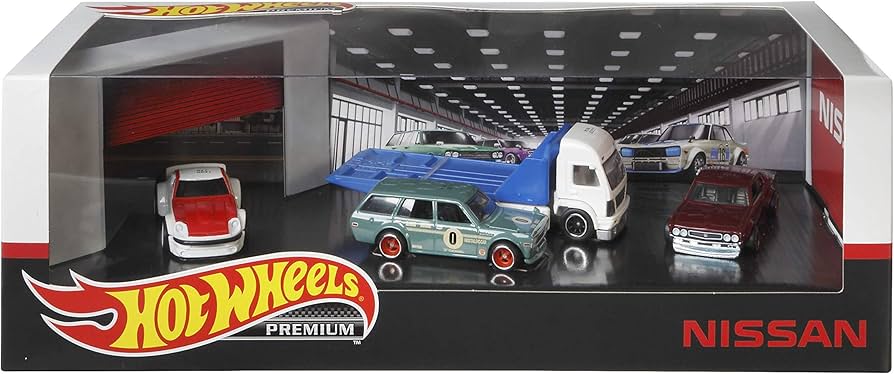 Amazon.com: Hot Wheels Premium Collectors Nissan Set : Toys & Games