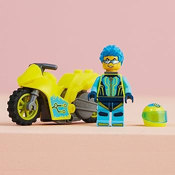 Amazon.com: LEGO City Stuntz Cyber Stunt Bike 60358, Flywheel