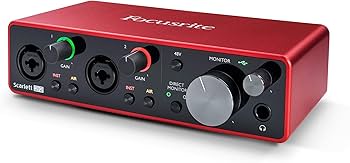 Amazon.com: Focusrite Scarlett 2i2 Studio 3rd Gen USB Audio