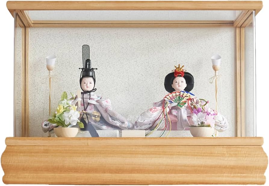 Amazon.co.jp: 雛人形 コンパクト おしゃれ ケース入り 収納飾り