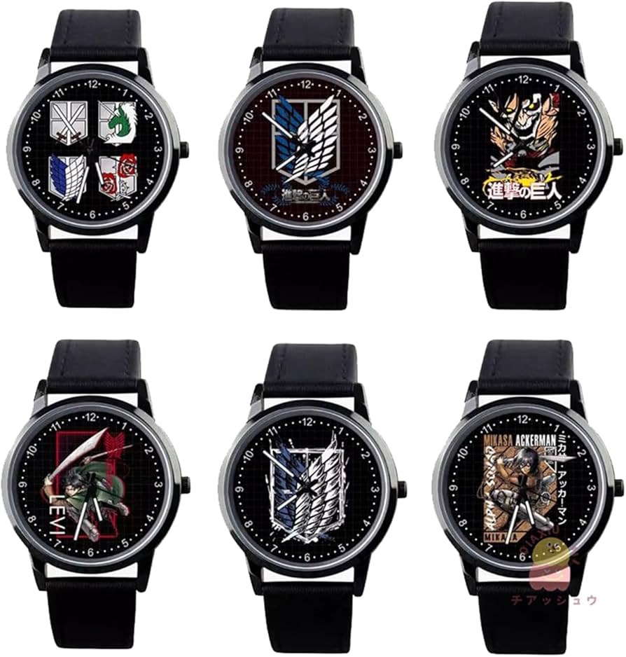 Amazon.co.jp: 進撃の巨人 腕時計 防水 クオーツ時計 自由の翼 兵長