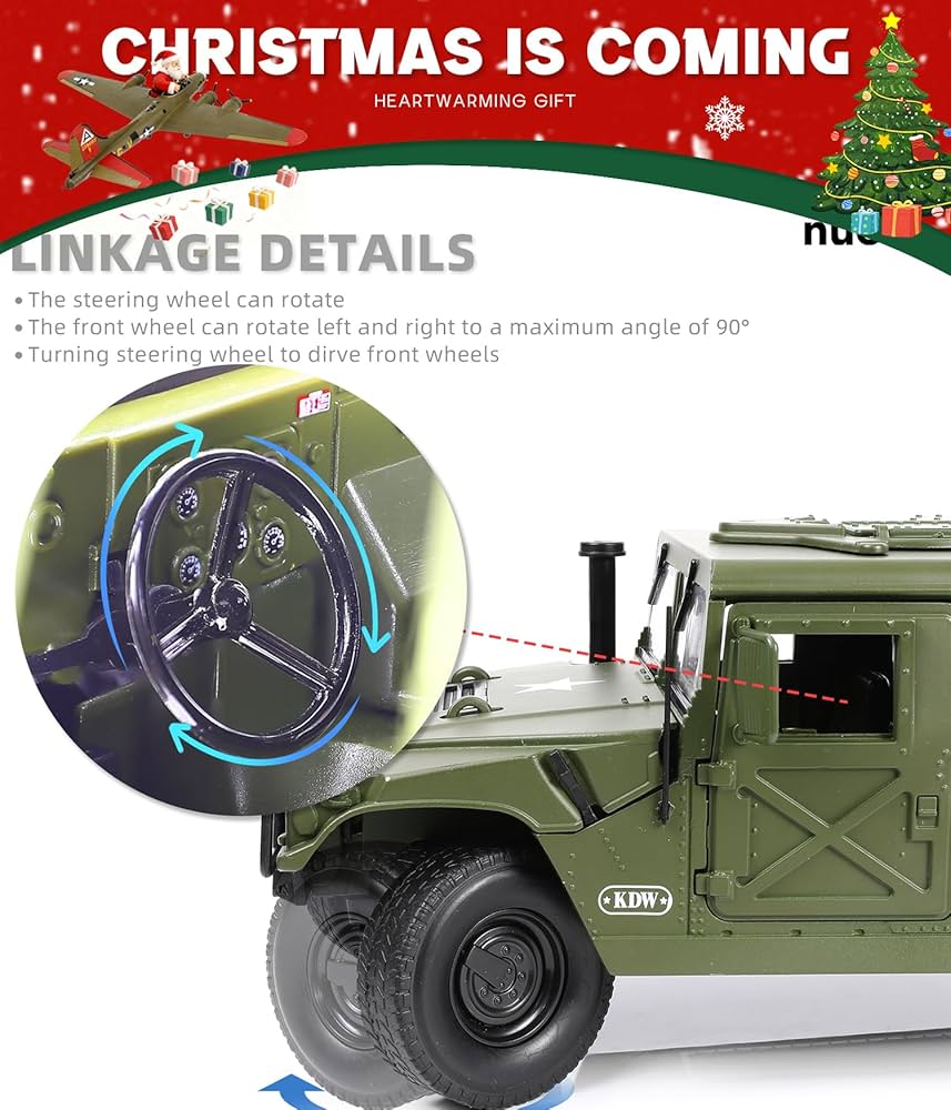 Amazon.com: NUOTIE 1/18 Hummer H1 Vehicle Model Military Truck Off