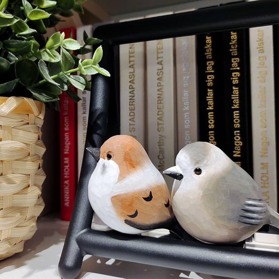 Amazon.co.jp: [dhiuebc] 鳥 バード F 置物 木 オブジェ おしゃれ