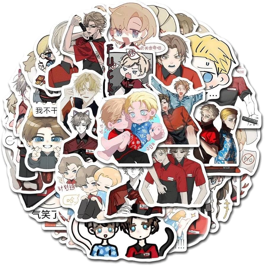 Amazon.co.jp: マニーズ ステッカー 59枚セット かわいい シール 萌え