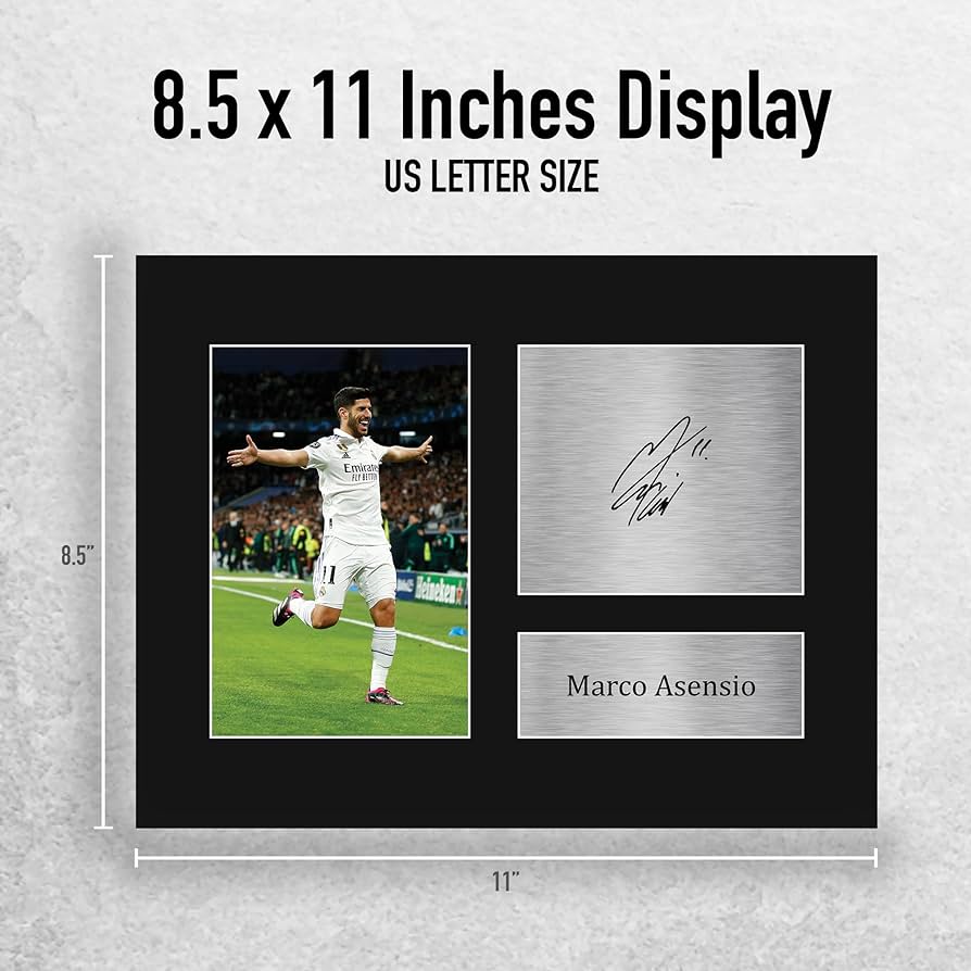 Amazon.com: HWC Trading Marco Asensio Real Madrid Gifts Printed