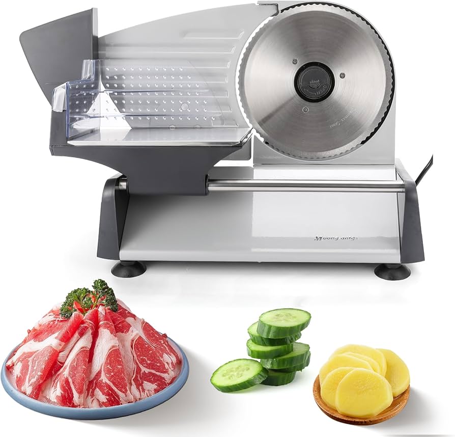 Amazon | Moongiantgo ミートスライサー 電動スライサー 刃外し洗浄