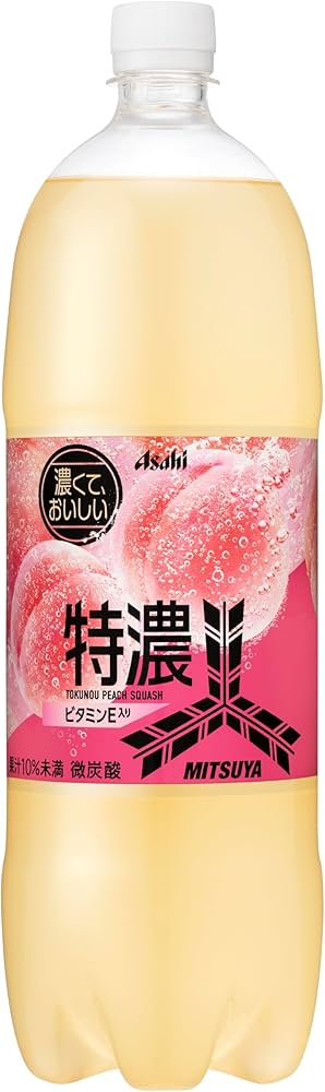 Amazon.co.jp: アサヒ飲料 三ツ矢特濃ピーチスカッシュ 1.5L×8本