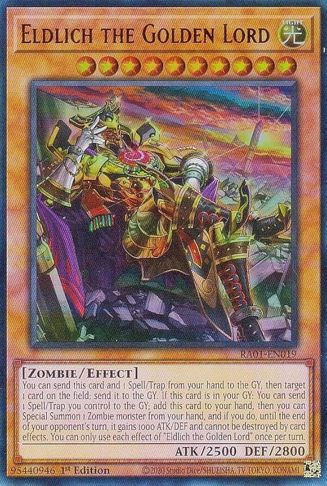 Amazon.co.jp: 【イラスト違い】遊戯王 RA01-EN019 黄金卿エルドリッチ