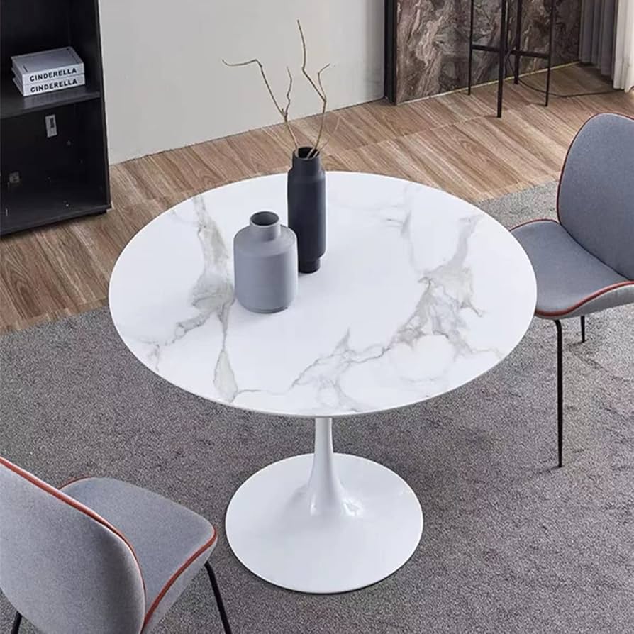 Amazon｜丸テーブル ダイニングテーブル パソコン デスク エレガント