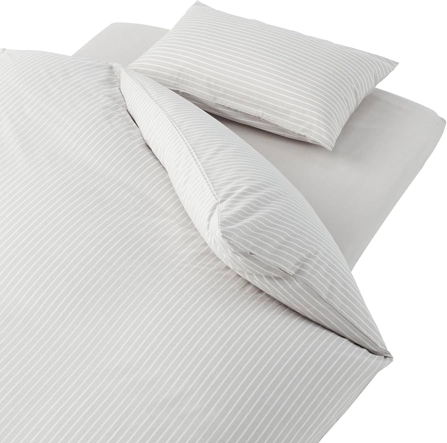 Amazon｜無印良品 乾きやすい敷ふとん用カバー3点セット グレー