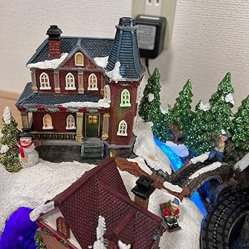 Amazon | コストコ Animated Village Scene クリスマス オルゴール