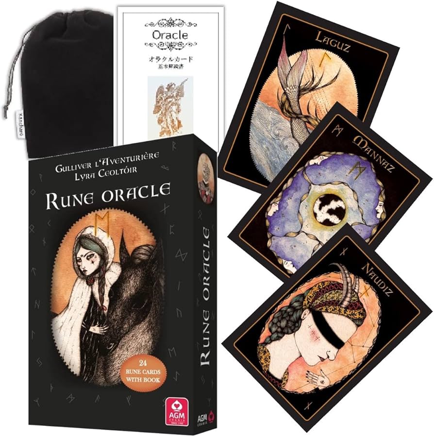 Amazon | Kancharo オラクルカード 24 枚 タロット占い【ルーン