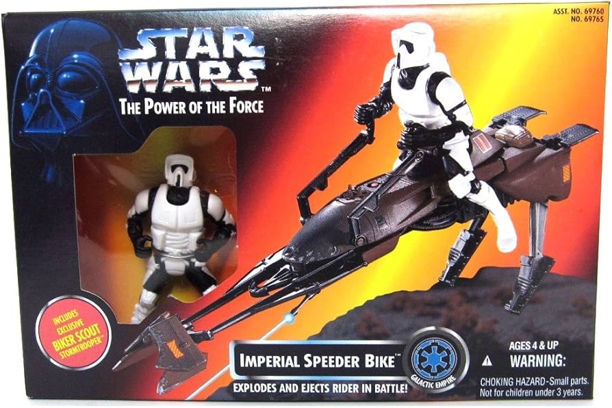 Amazon.com: Star Wars Power of the Force Imperial Speeder Bike