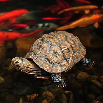Amazon.co.jp: LxRx9 カメ 置物 リアルな亀の置物 縁起物 幸運 動物