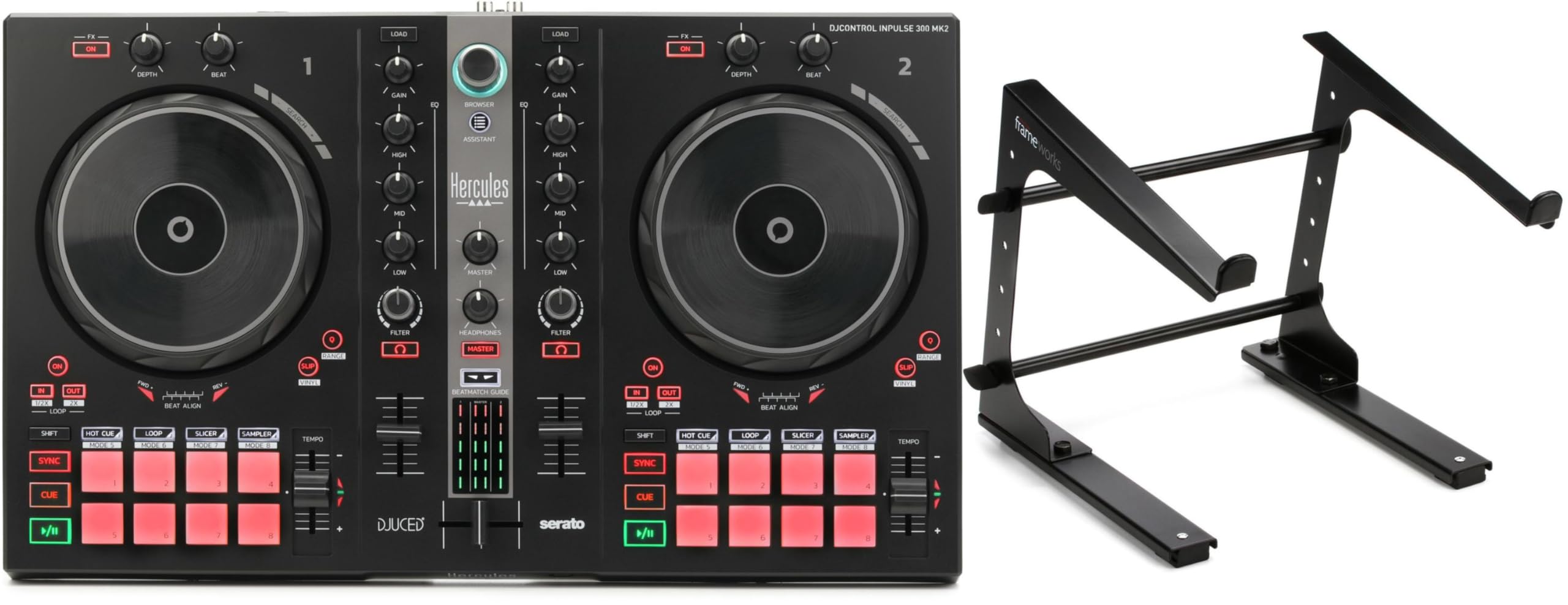 Amazon.com: Hercules DJControl Inpulse 300 MK2 2-Channel DJ
