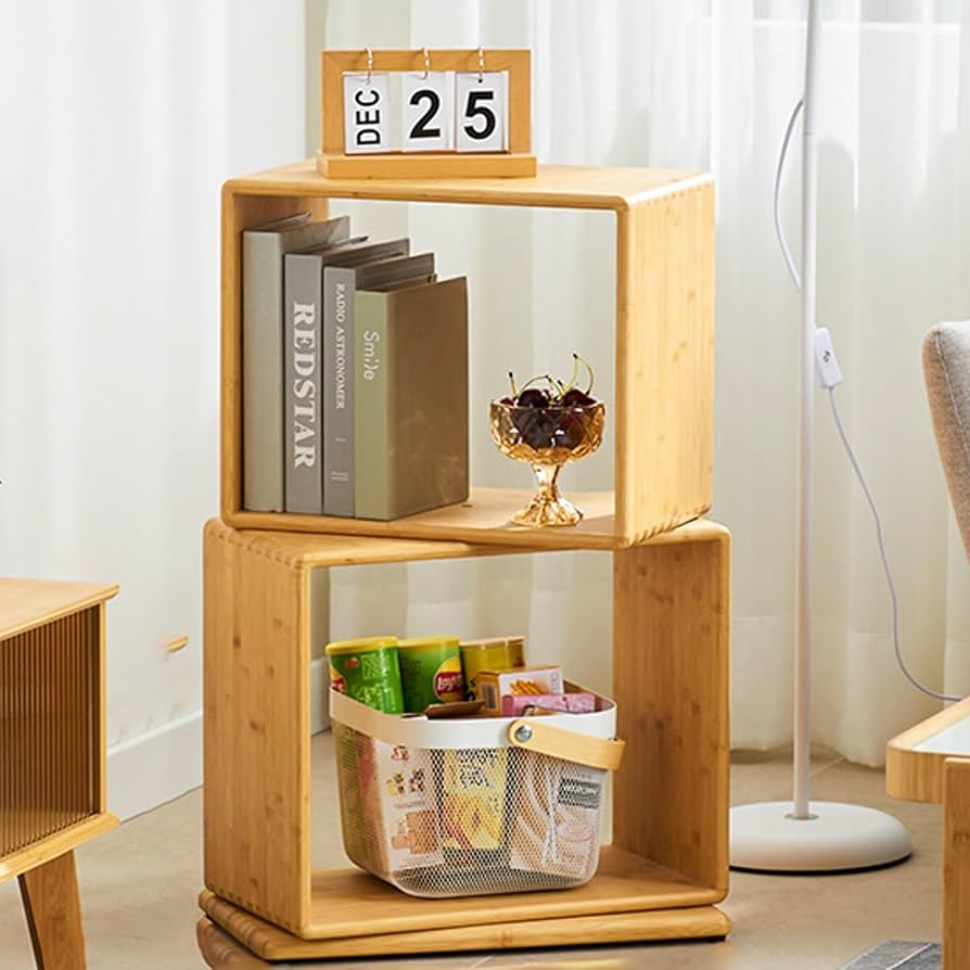 Amazon｜Sefne(セフネ) ブックシェルフ タワー，本棚 回転ラック，本棚