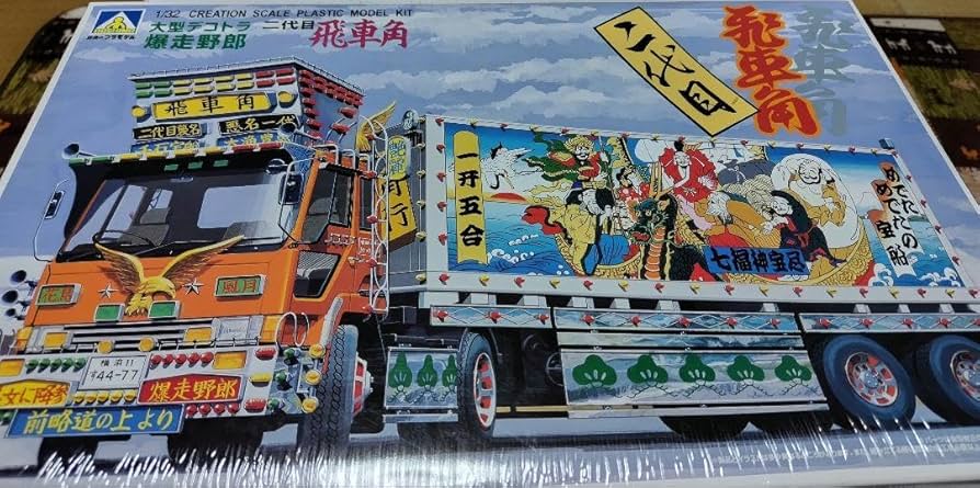 Amazon.co.jp: アオシマ 大型デコトラ爆走野郎 二代目飛車角 : おもちゃ