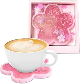 Amazon.com: Olywell Sakura Coasters, Cherry Blossom Quicksand