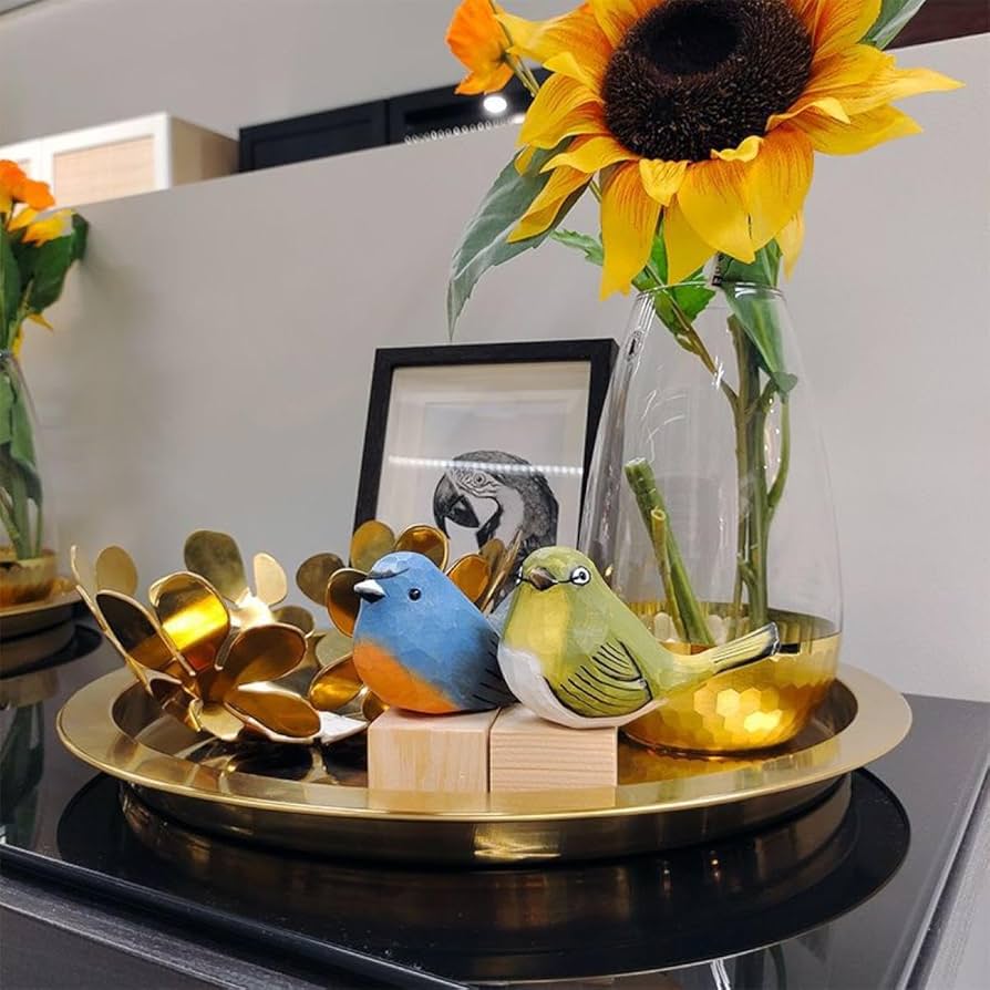 Amazon.co.jp: [dhiuebc] オブジェ 木 木製 置物 置き物 F 鳥 グッズ