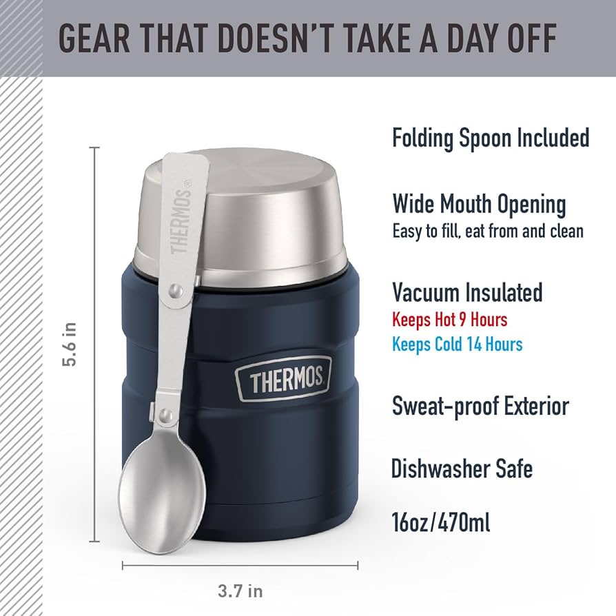 Amazon.com: THERMOS Stainless King Vacuum-Insulated Food Jar with