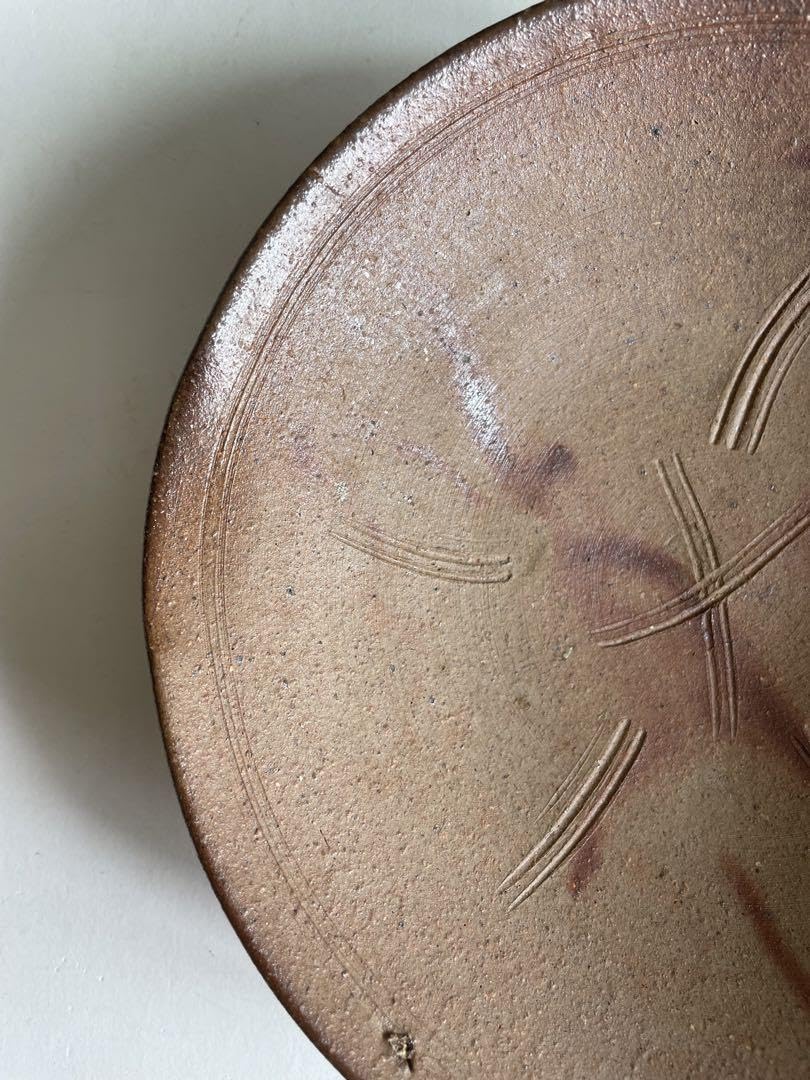 Amazon.co.jp: 人間国宝 金重陶陽 備前焼 古備前 皿 焼物 置物 飾り物