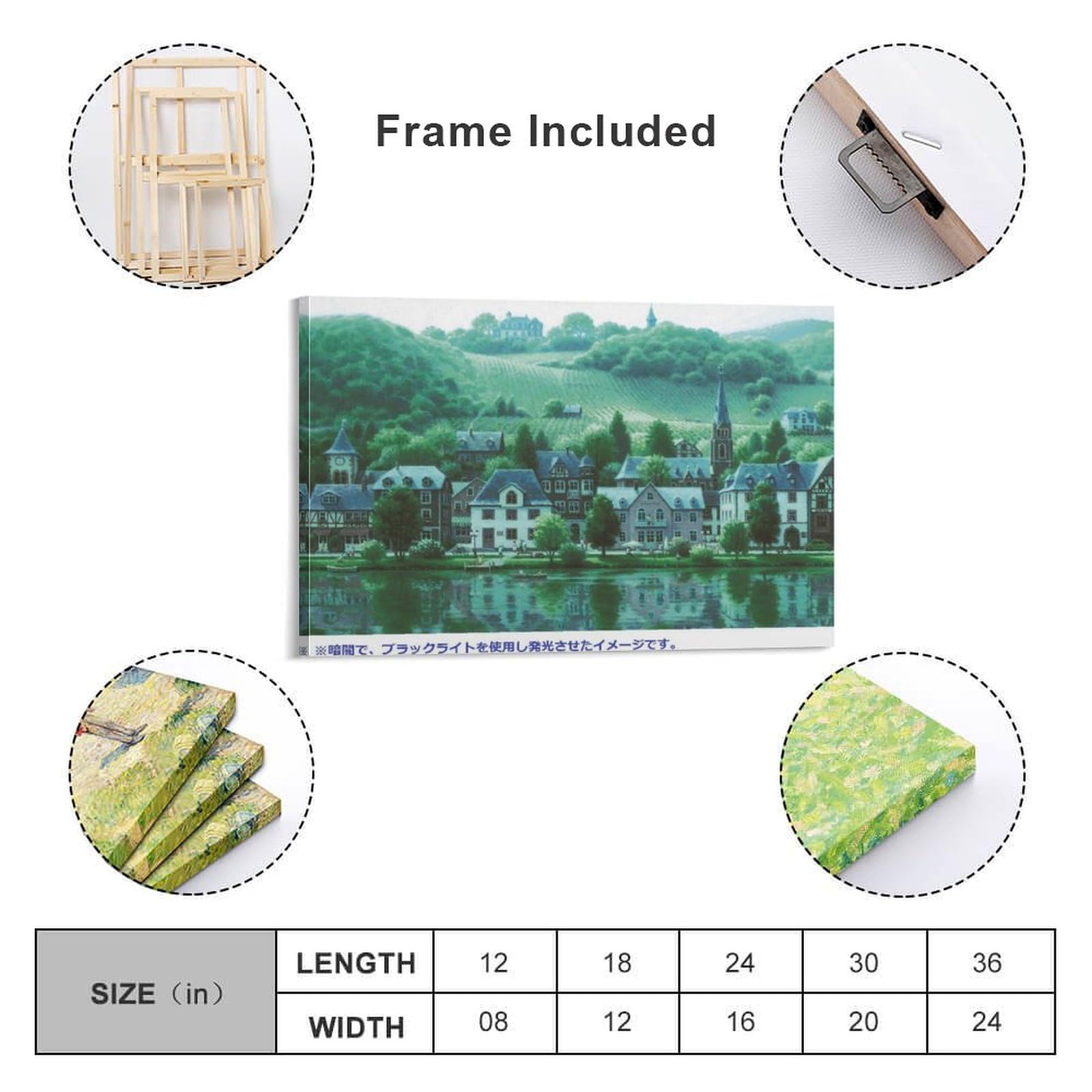 Amazon.co.jp: モーゼルのぶどう畑と、笑顔になる水辺 笹倉鉄平 絵画