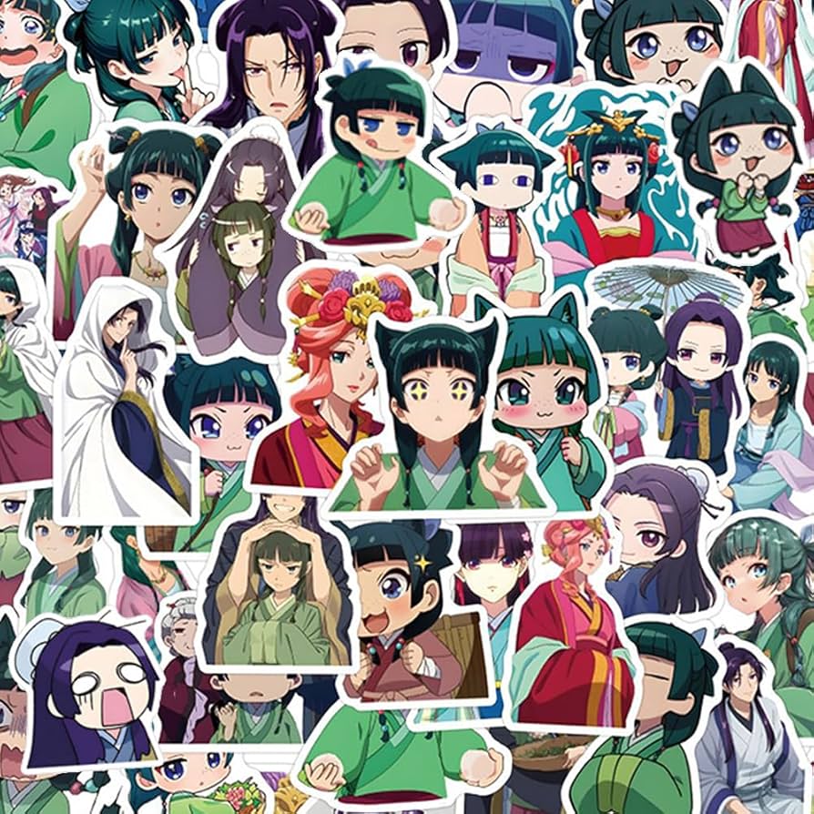 Amazon.co.jp: 120枚入り 薬屋のステッカーセット アニメキャラクター