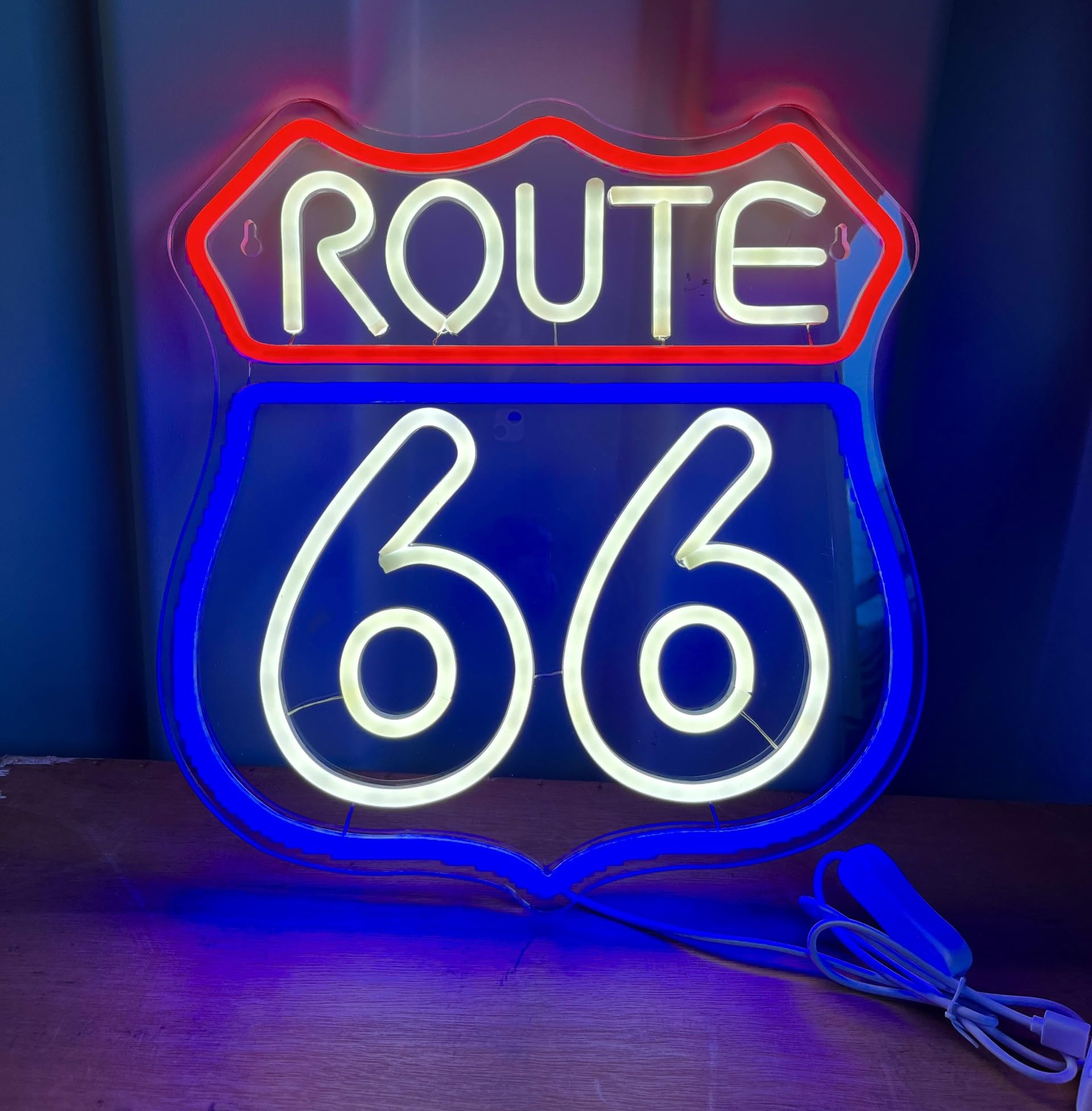 Amazon.co.jp: 特大 ROUTE66 ルート66 LED ライト ネオンサイン サイン