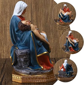 Amazon.co.jp: KESYOO 聖母 マリア像 彫刻 キリスト教 置物 マリアの