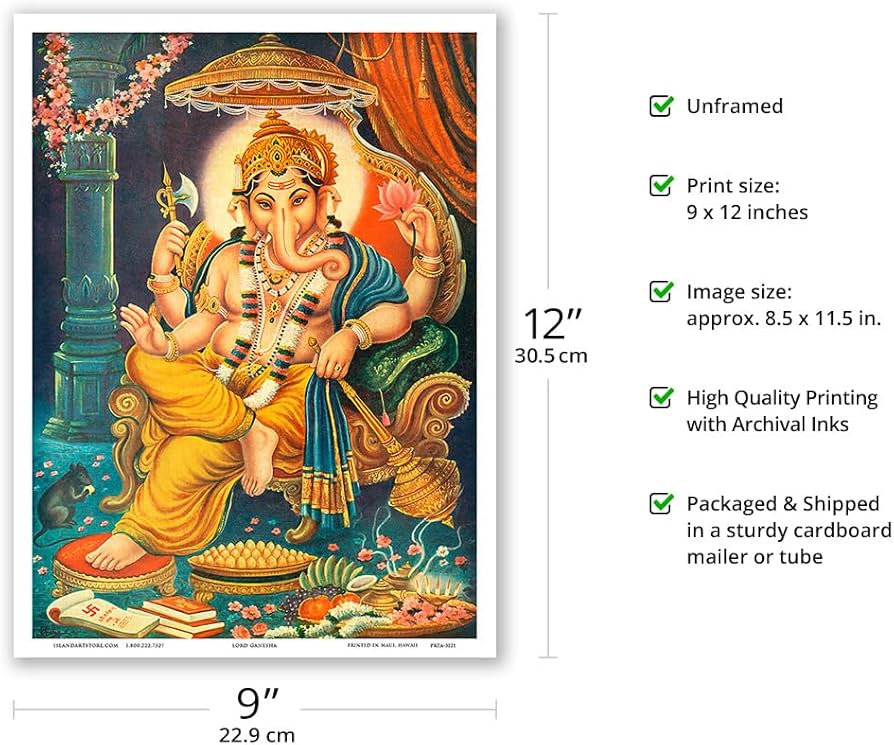 Amazon｜ガネーシャ - インド - ヒンドゥー教の神ガネーシャ、障害物の