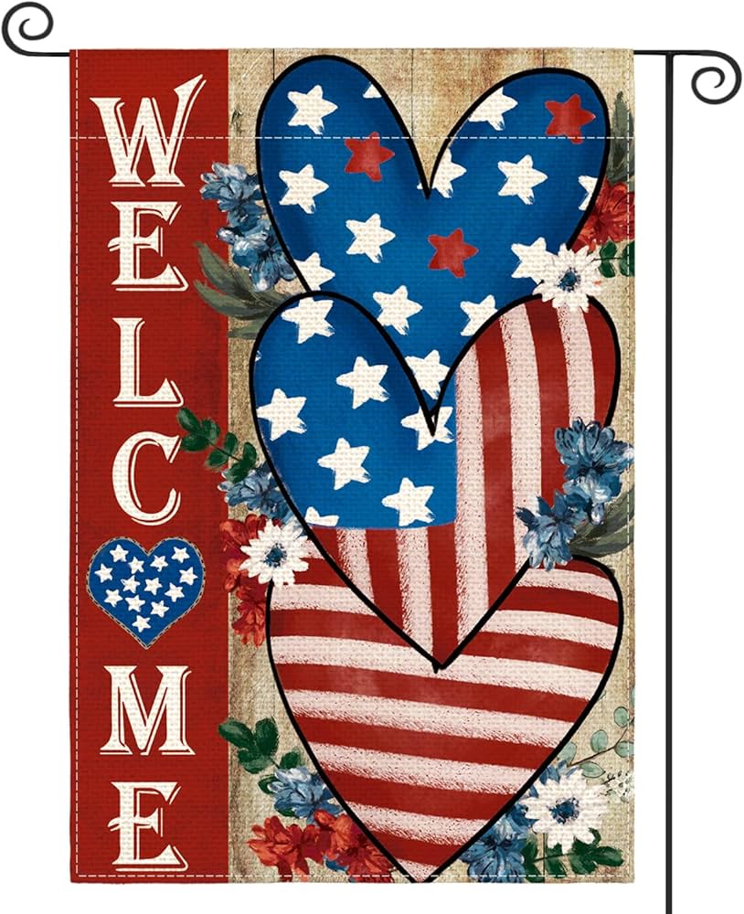 Amazon.com : AVOIN colorlife Patriotic 4th of July Welcome Garden