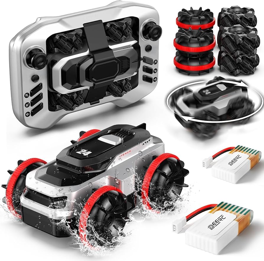 Amazon.co.jp: DEERC ラジコンカー ラジコン オフロード 水陸両用